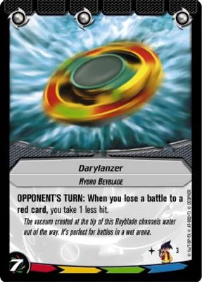 Card #3 Darylanzer, Hydro Beyblade — photo of the site's copy