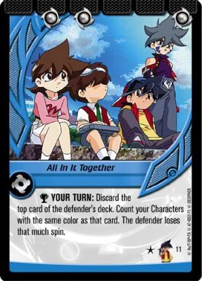 Card #11 All In It Together — photo of the site's copy