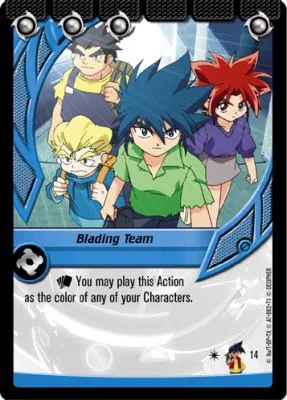 Card #14 Blading Team — photo of the site's copy