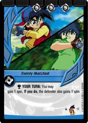 Card #17 Evenly Matched — photo of the site's copy