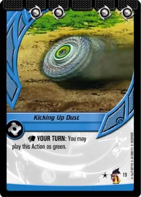 Card #19 Kicking Up Dust — photo of the site's copy