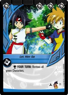 Card #21 Let Him Go — photo of the site's copy