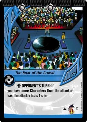 Card #25 The Roar of the Crowd — photo of the site's copy
