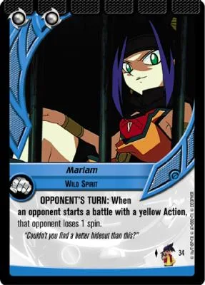 Mariam: our photograph of the Collision card #034, Mariam, Wild Spirit