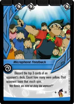 Card #38 Microphone Feedback — photo of the site's copy