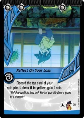 Card #39 Reflect On Your Loss — photo of the site's copy