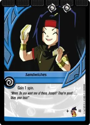 Card #40 Sandwiches — photo of the site's copy