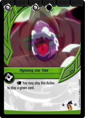 Card #48 Fighting the Tide — photo of the site's copy
