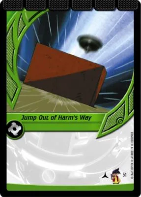 Card #51 Jump Out of Harm's Way — photo of the site's copy