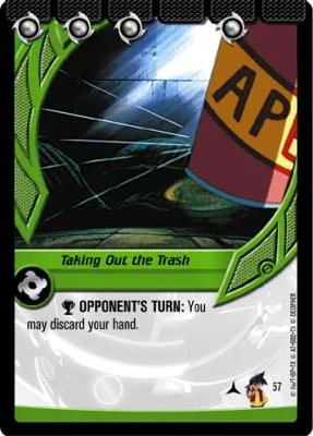 Card #57 Taking Out the Trash — photo of the site's copy