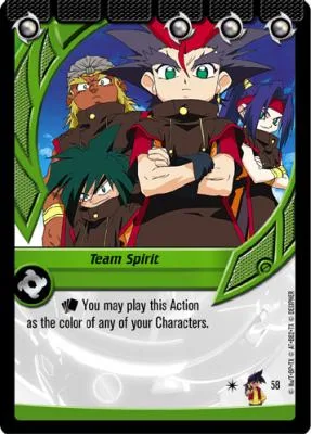 Card #58 Team Spirit — photo of the site's copy