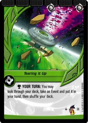 Card #59 Tearing It Up — photo of the site's copy