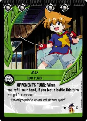 Max Tate on a card