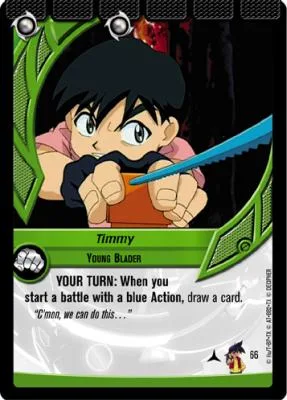 Card #66 Timmy, Young Blader — photo of the site's copy