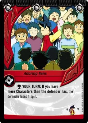 Card #71 Adoring Fans — photo of the site's copy