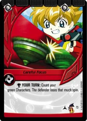 Card #73 Careful Focus — photo of the site's copy