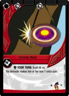 Card #74 Cutting Deep — photo of the site's copy