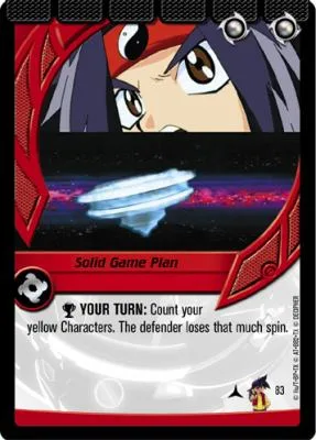 Card #83 Solid Game Plan — photo of the site's copy