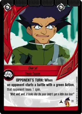 Card #91 Daryl, Trash Talker — photo of the site's copy