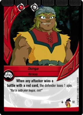 Dunga: our photograph of the Collision card #092, Dunga, Hothead