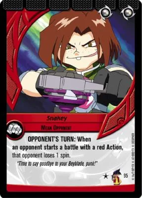 Snakey: our photograph of the Collision card #095, Snakey, Mean Opponent