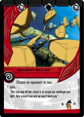 Card #99 Operation Rock-fall — photo of the site's copy