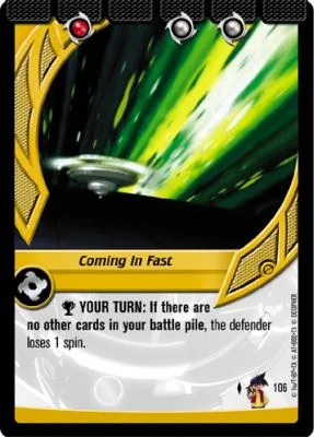 Card #106 Coming In Fast — photo of the site's copy