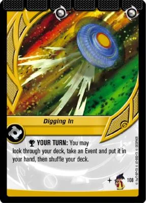 Card #108 Digging In — photo of the site's copy