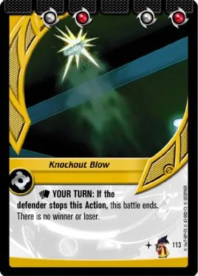 Card #113 Knockout Blow — photo of the site's copy