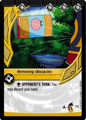 Card #116 Removing Obstacles — photo of the site's copy