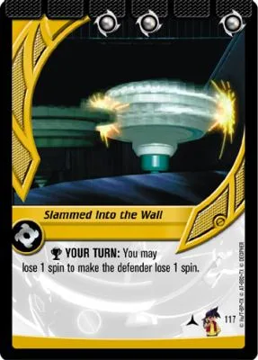 Card #117 Slammed Into the Wall — photo of the site's copy