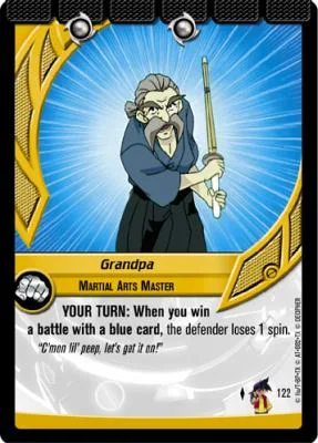 Grandpa Granger: our photograph of the Collision card #122, Grandpa, Martial Arts Master