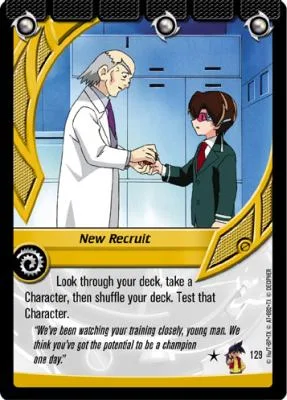 Card #129 New Recruit — photo of the site's copy