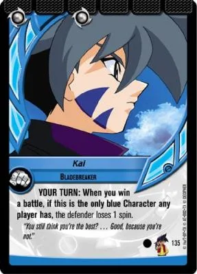 Card #135 Kai, Bladebreaker — photo of the site's copy