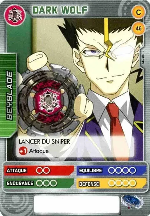 Doji: our photograph of the Battle Card Collection card #046, Dark Wolf