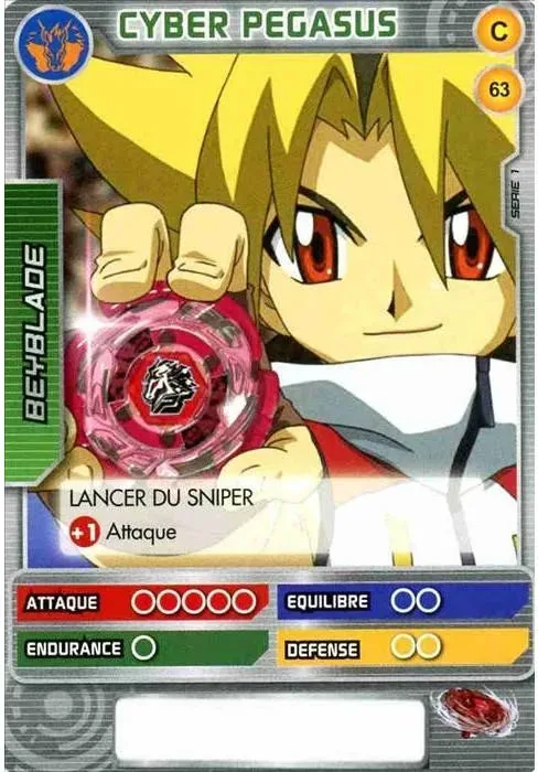 Sora Akatsuki: our photograph of the Battle Card Collection card #063, Cyber Pegasus