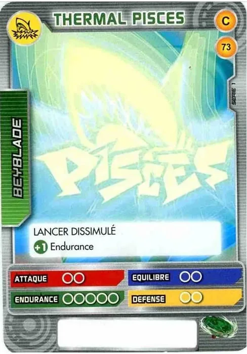 Thermal Pisces T125ES: our photograph of the Battle Card Collection card #073, Thermal Pisces