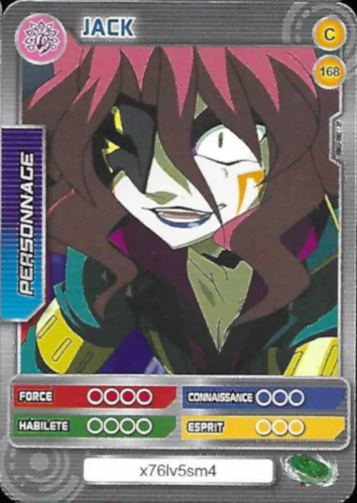 Jack (Metal Saga): our photograph of the Battle Card Collection card #168, Jack