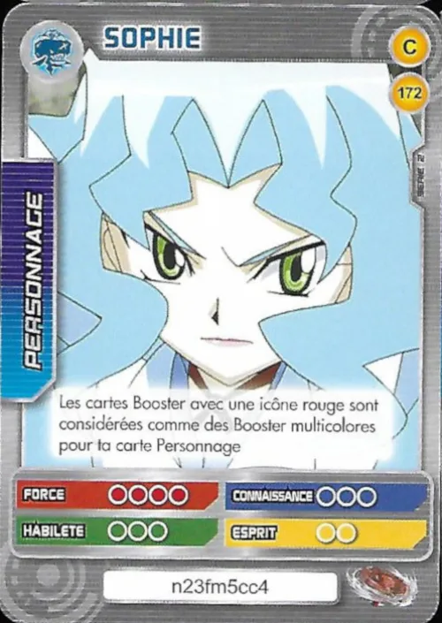 Sophie: our photograph of the Battle Card Collection card #172, Sophie