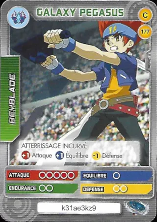 Battle Card Collection card #177, Galaxy Pegasus