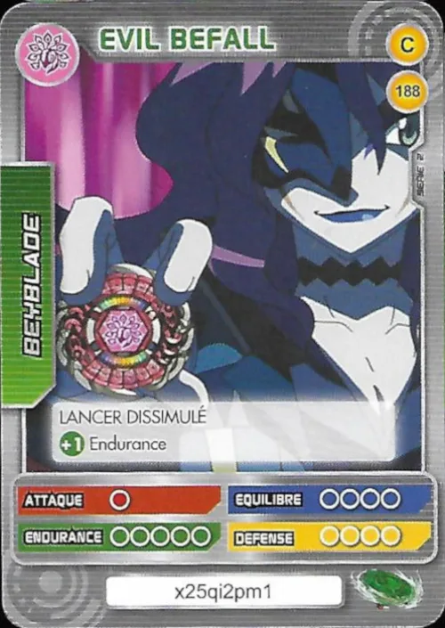 Card #188 Evil Befall — front