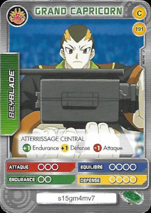Grand Capricorn 145D: our photograph of the Battle Card Collection card #191, Grand Capricorn