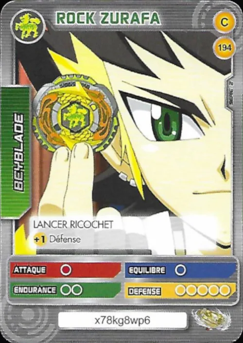 Card #194 Rock Zurafa — front