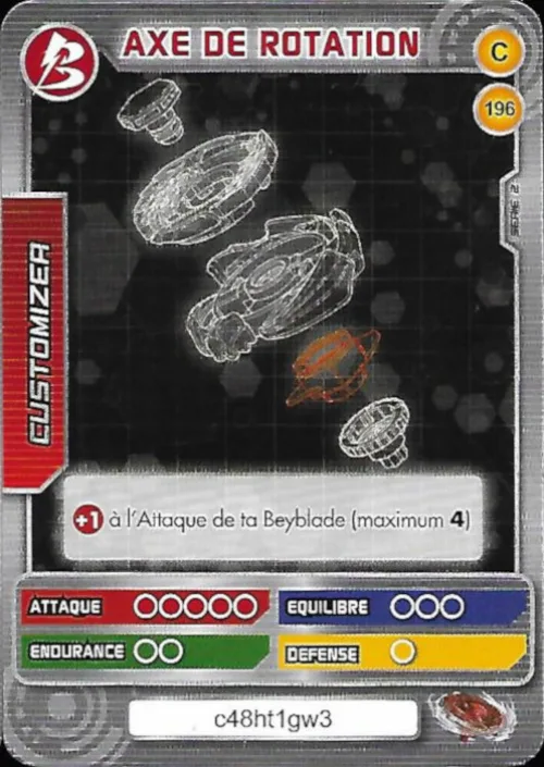 Card #196 Axe de rotation — front
