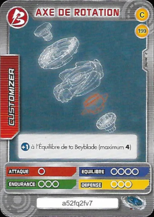 Card #199 Axe de rotation — front