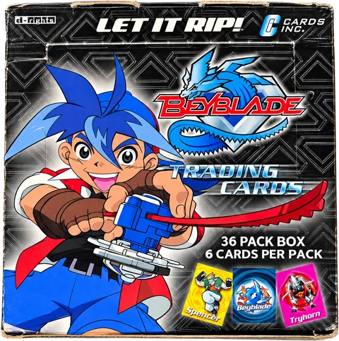 Beyblade Trading Cards — 36-pack box, sealed, as sold