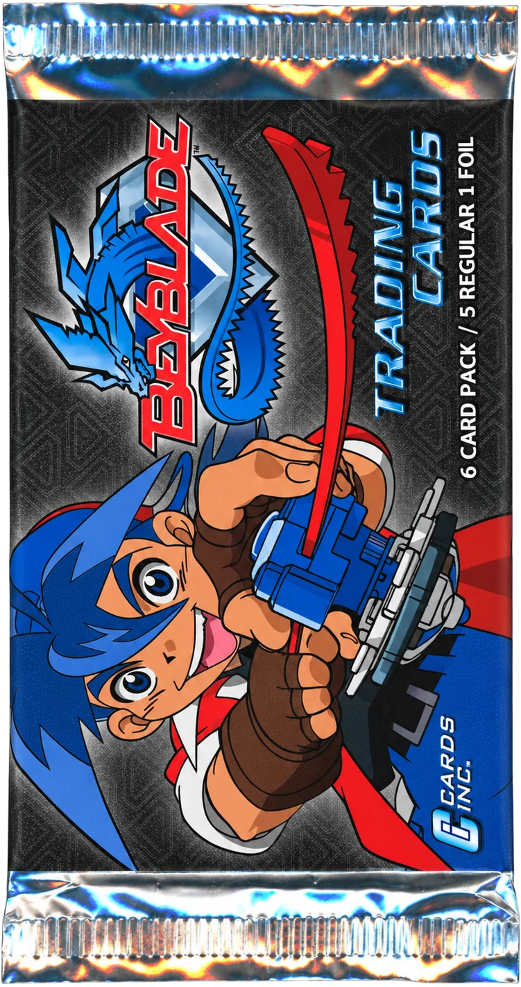 Beyblade Trading Cards — booster pack, front