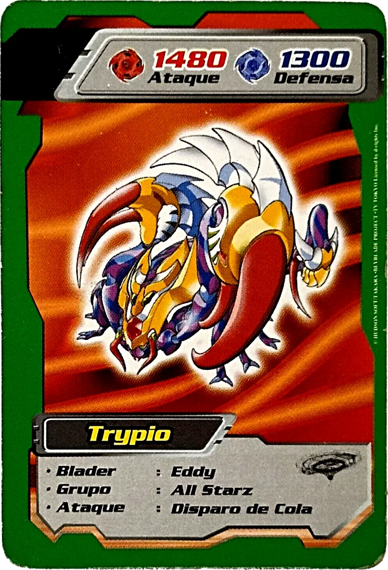 Kidys card 09, Trypio — front