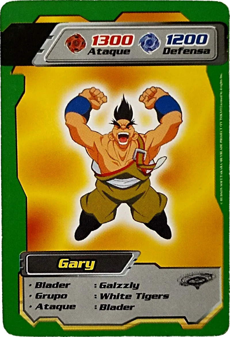 Kidys card 11, Gary — front