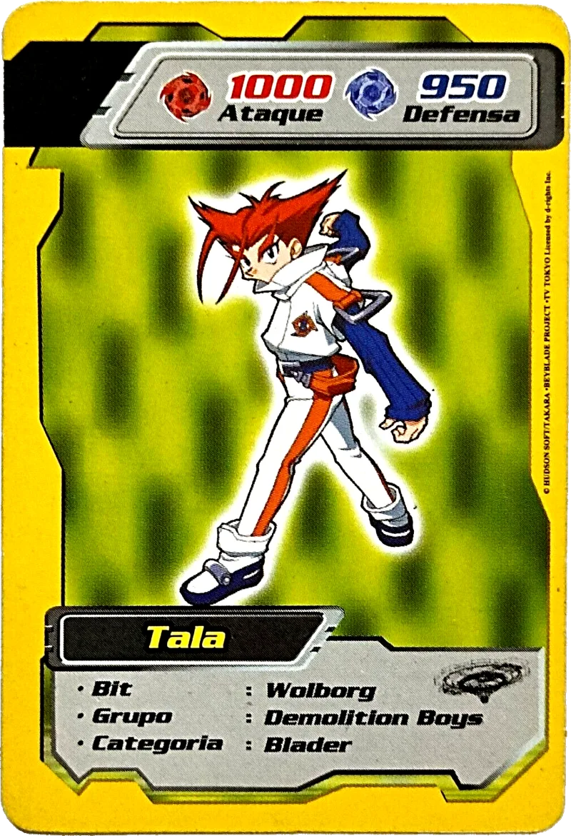 Kidys card 22, Tala — front